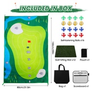 【Ready Stock】Stick Golf Game Mats 150 * 80cm Casual Golf Game Set with Score Plate Battle Royale Gol