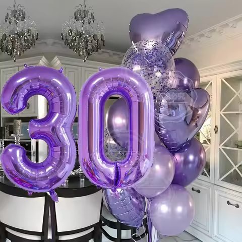 13pc 18th 30th 50th Happy Birthday Decoration Balloons Letter Foil Ballons Birthday Party Decoration