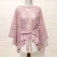 CARDIGAN BROKAT CROP OUTER BRUKAT CAPE KONDANGAN PESTA BAJU BROKLAT SERAGAM BRIDESMAID OUTFIT ATASAN