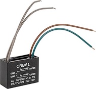 CBB61 5uf + 5uf 4-Wire 250V AC Ceiling Fan Capacitor by BlueStars - Pack of 1 - Compatible with New 