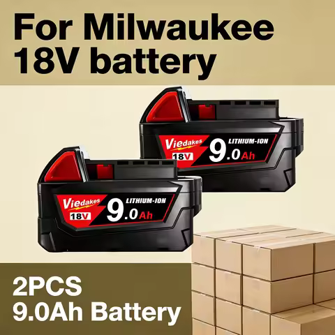 New 18V 9000mAh Rechargeable Battery for Milwaukee 18v Battery, For M18B5 48-11-1860 48-11-1850 48-1