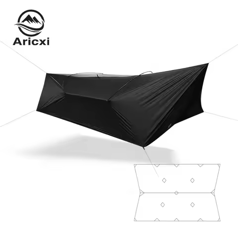 Aricxi tarp outdoor hammock tarp 210t silver coating sun shelter tarp multifunctional outdoor tarp