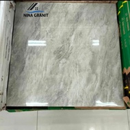 Granit Lantai 60x60 Motif Marmer Abu/Grey Glazed Polished Sun Power