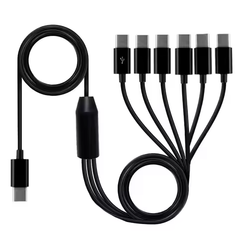 NEW USB 2.0 Type type-c to 2/3/4/6 type-c Male Splitter Y Data Sync and Charge Connector Adapter Cab
