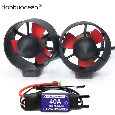Hobbyocean Underwater Thruster 16V 300W Brushless Motor 40A ESC for RC Bait Tug Boat Nest Ship Subma