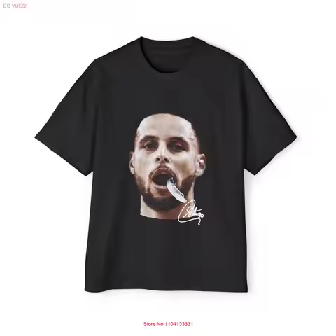 Stephen Curry Game Face Oversized T Shirt Basketball Classic 90s Vintage Retro long or short sleeves