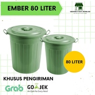 Ember Plastik Besar Tutup Ember Plastik Jumbo Ember 80 Liter Tutup Ember Air 80 Liter +Tutup /Ember 