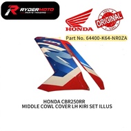 [READY STOCK] Honda CBR250RR Original set illus middle cowl LH kiri side cover 64300-K64-NR0ZA 64400