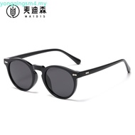 Cyxus Round Polarized Foldable Sunglasses for Women Men Folding Sun Glasses Metal Frame Eyeglasses P