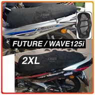 Honda Wave 125i/Future 125 Seat Cover Net 3D Motor Jaring Quality Waterproof Adjustable Strap Net