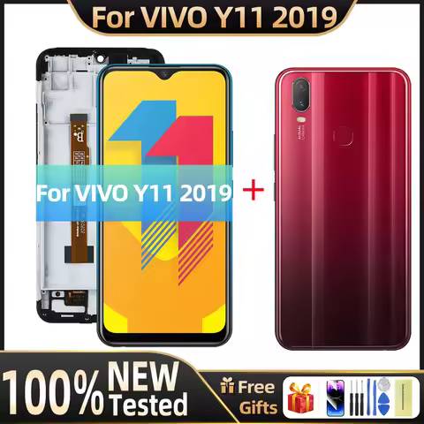 6.35" LCD for Vivo Y11 2019 Lcd Display Touch panel Screen Digitizer Assembly For Vivo Y11 2019 (190