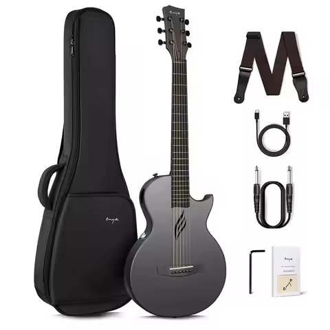 Enya Nova Go SP1 35 Inch Smart Guitar Portable Carbon Fiber Acoustic Electric Travel Guitarra with C