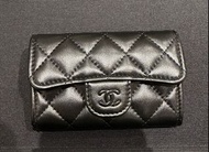 Chanel so black classic card flap case 經典 卡包 黑黑