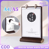 A4/A5 Standing Menu Display Wood Sign Holder Stand Menu Table Menu Stand Menu Stand Standing Menu