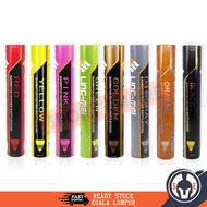 Ling Mei Speed 76 Badminton Shuttlecock Black/ Dimgray/ Orange/ Golden/ Green/ Pink/ Yellow Bulu Tan