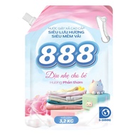 Nước giặt xả 888 hương phấn thơm túi 3.2 kg