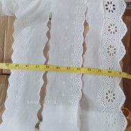 1 Meter 3inchi 4 inchi TC Cotton Lace Renda Baju Dress Telekung Renda Langsir