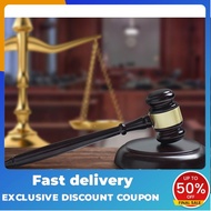Wooden Auction Hammer Handmade Judge Hammer Handcrafted Gavel for Lawyer Court Auction