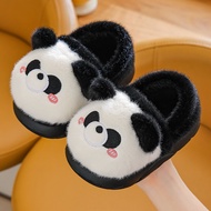 [Happy Pippi Life Store] Cartoon Cute Children Cotton Slippers Winter Boys Girls Cute Warm Plush Mid