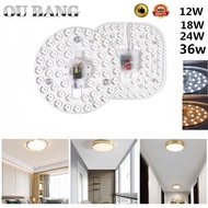 OUBANG [Easy to Replace] AV220V LED Module Source Ceiling Lamp Indoor Cold White Warm Light Source 12W 18W 24W 36W Remould Led High Brightness Lighting