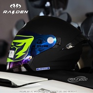 ใหม่ล่าสุด หมวกกันน็อคเปิดคาง Raiden (Open Face) รุ่น Fusion ชิลด์หน้าปรอท+แว่นตากันแดด รองรับการติด