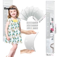 TOPABCS Growth Chart Mirror for Wall, Height Measuring Mirror Foldable Growth Chart Mirror, Growth C