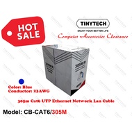 TINYTECH CB-CAT6/305M CAT6 305M UTP ETHERNET NETWORK LAN CABLE (1000 MBPS)