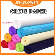 [RM2.80/ROLL] 50X250CM High Quality Crepe Paper/ Kertas Crepe/Kertas Warna Crepe/Crepe Paper 皱纹纸