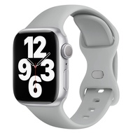 สำหรับตัวล็อกแบบผีเสื้อซิลิโคนสาย Apple สำหรับนาฬิกา Apple อัลตร้า2 49มม. 44มม. 45มม. 40มม. 41มม. 38มม. 42มม. สายนิ่มสำหรับ I-Watch Series 9 8 6 Se 5 3 7 4 2 1เครื่องประดับรัดข้อมือ