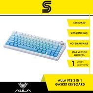 AULA F75 3-in-1 Gasket Mount 75% Mechanical Keyboard - Star Vector Switch