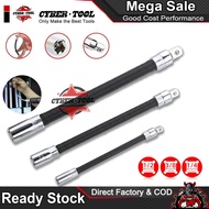 Ynatural Extension Bar Socket Wrench Flexible Extension Shaft 1/4 1/2 Socket Wrench Set