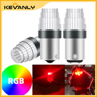 KEVANLY 1Pcs Motorcycle Brake Light 1157 BAY15D 1156 Strobe Tail Flash Signal Lamp 12V