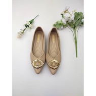 DV16 >> flat shoes women's flat shoes back strap Casual Fur