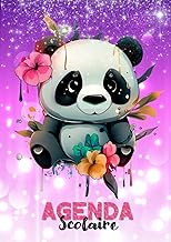 Agenda panda 2026 2027: Organisateur et Planificateur Journalier | 2 Jours Par Page | Primaire, Coll