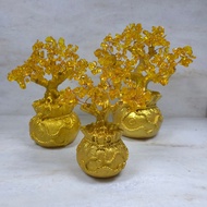 Natural Citrine Crystal Money Tree Crystal Lucky Tree  Crystal Money Tree for Attracting Wealth and 