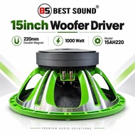 BS Best Sound 15inch 15AH220 1000Watt RMS Double Magnet Woofer Speaker Driver Precision Transducers 
