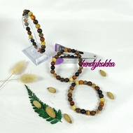 9 lucky wood bracelet 8mm