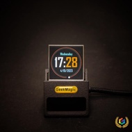 Version Transparent Display Multifunctional Creative Time Desktop Clock Weather Station Technology O