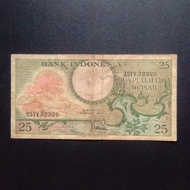 Uang Kuno Rp 25 Rupiah 1959 TP20bz