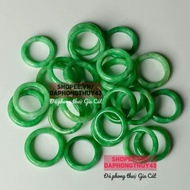 Orange jade ring size 17-19mm with new box