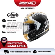 ARAI RX7X REA V5 Helmet Motor Visor Topi Keledar Full Face Original Superbike SIRIM RX-7X Motorcycle MotoGp Rea V5 Full
