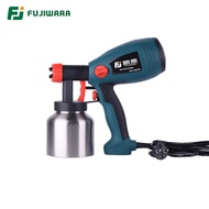 FUJIWARA 500W electric paint spray gun 800ml spray bottle 1.8mm and 2.5mm nozzles