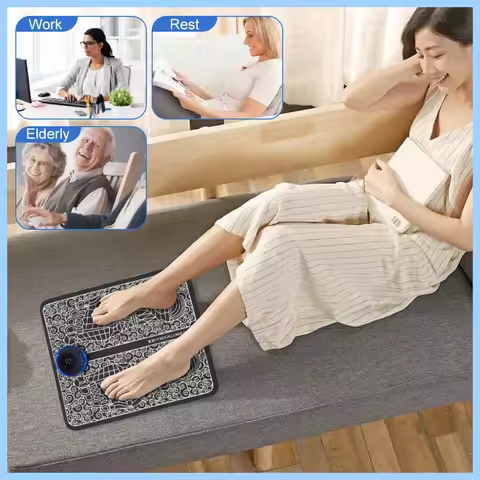 Electric Foot Massager Pad Electrostimulator Massage Mat Ems Muscle Massager Relax Feet Massage Fitn