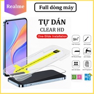 Toughened Self-Adhesive Frame Realme 14 14T 15 15T Pro 9 8 7 6 5i C75x C75 C71 C65 C67 C53 C55 C35s 