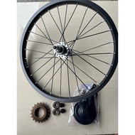 Custom bearing Rims Rear set Of Children's Bicycles 18 Out Complete With Drum Brakes And Gears