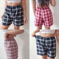 ✴♤OOTD.MNL - Trendy Pranella Plaid High Waist Shorts Unisex Tiktok Woven Skusta Pants / Women Men