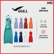 GULL Supermew XX Open Heel Fins Super Mew XX for Scuba Diving Fin