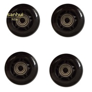 4Pcs Roller Skates Rubber Wheels Anti-Skid Mute Wear-Resistant Roller Skates Roller Skate Accessorie