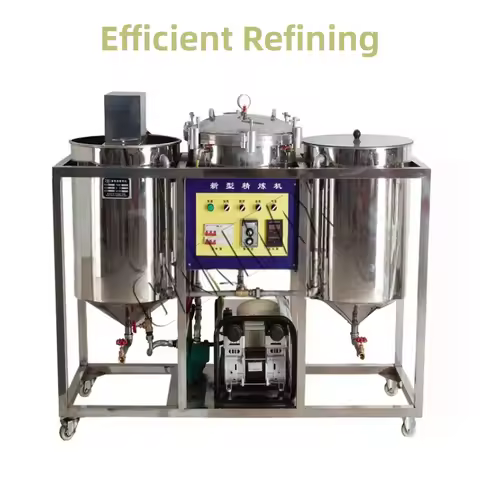 Coconut Avocado Palm Oil Mini Crude Oil Refinery Plant Small Scale Cooking Oil Refinery Machine Modu