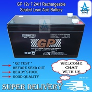 ** ( No Supply to Sabah & Sarawak ) ** GP GPP1272 12V 7.2AH Rechargeable Battery For Alarm Autogate